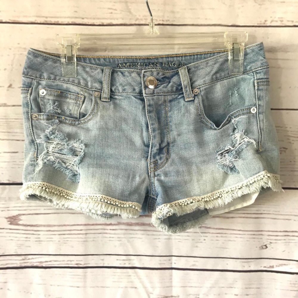 American Eagle Shortie Stretch Denim Shorts